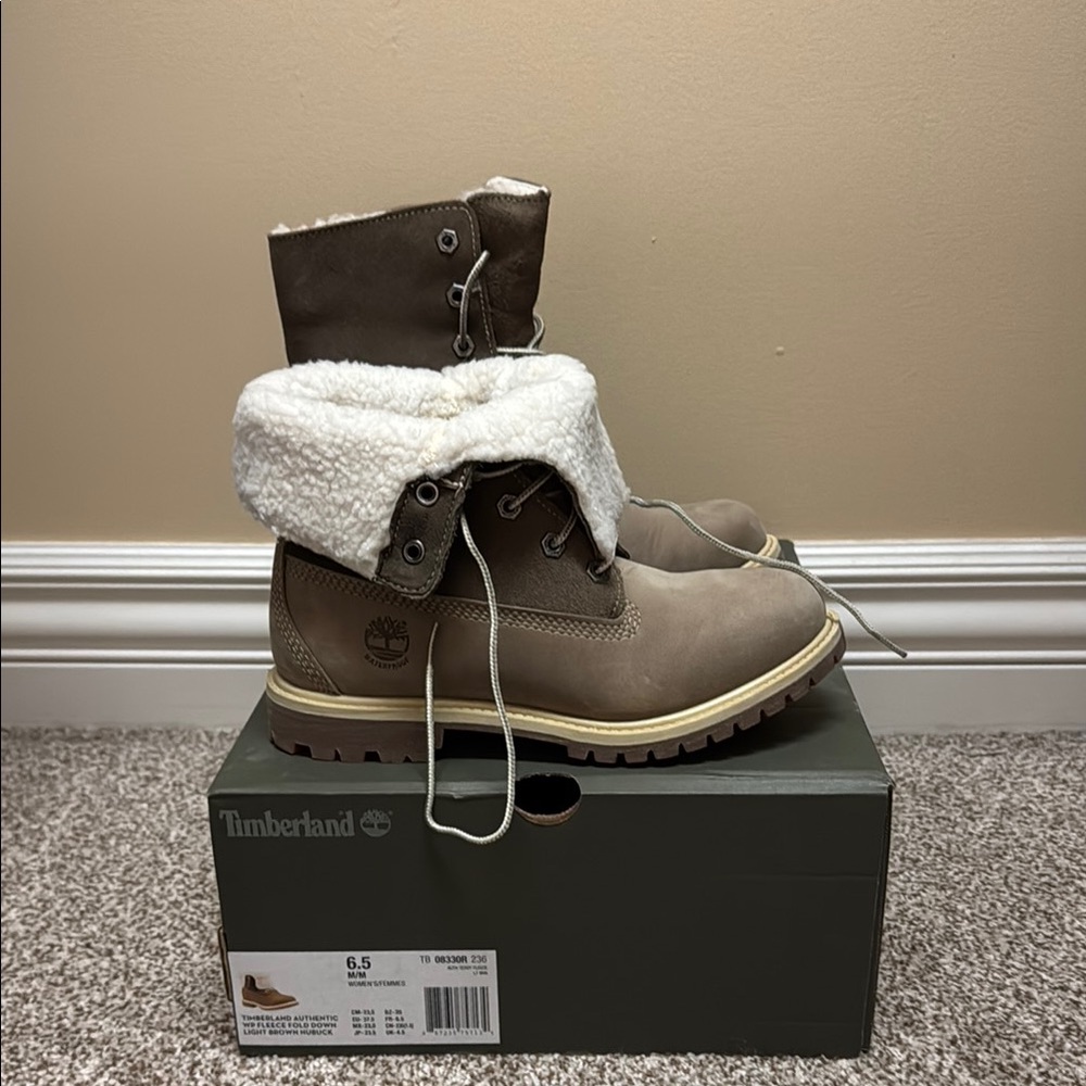 Timberland Women's Teddy Fleece Fold Down Boot